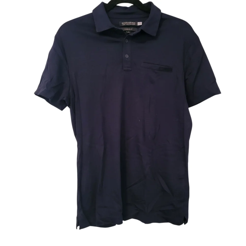 Banana Republic Standard Fit Polo Blue sz M